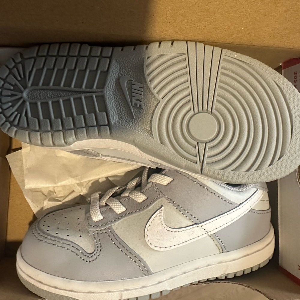 Toddler Grey Dunk Low Nike